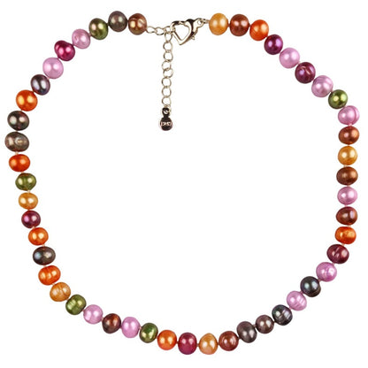 Zoetwater parelketting met veel kleurtjes | set Decorative Bold