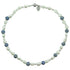 Zoetwater parelketting met witte parels, kralen met Delfts blauw motief en magneetslotje | Hollands Glorie Golfje