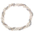 Zoetwater parelketting met witte en grijze parels in 3 rijen | Three Double Pearl White Grey