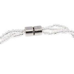 Magneetslotje van zoetwater parelketting met witte, zalm en roze parels | Twine Pearl Soft Colors 2