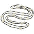 Lange zoetwater parelketting met witte parels en zwarte glaskraaltjes | White Pearl Black Sweater