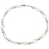Zoetwater parelketting met witte parels en glaskristallen en magneetslot | Wicio