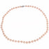 Handgeknoopte zoetwater parelketting met zalm kleurige parels en sterling zilver (925) | Zalina