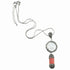 Zoetwater parelketting met  hanger met witte parel, rood koraal, stras steentjes en zilver edelstaal | Bright Pearl Coral Two