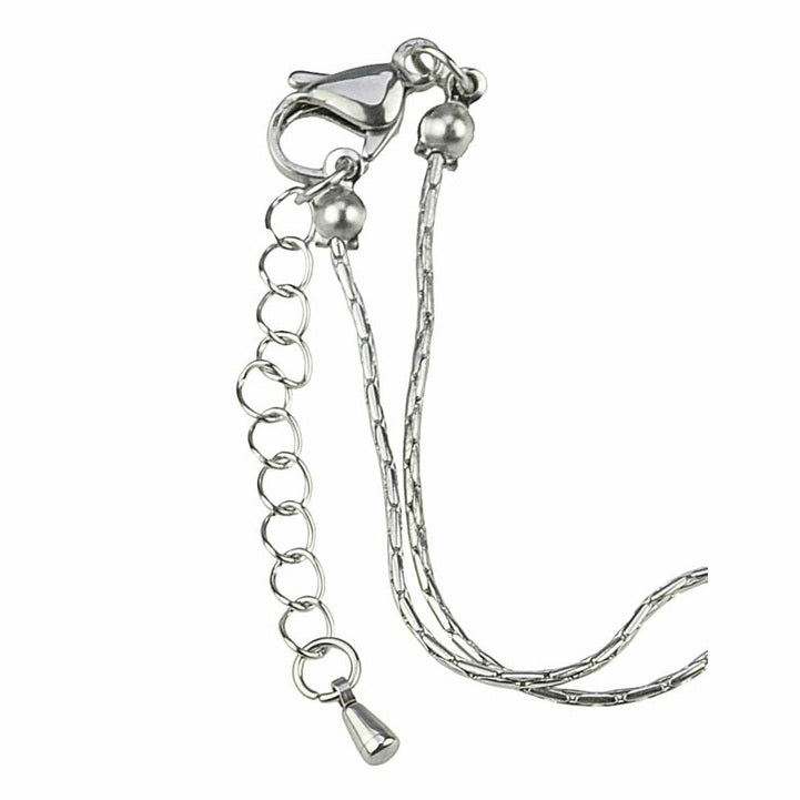 Slotje van zoetwater parelketting met hanger met witte parel, rood koraal, stras steentjes en zilver edelstaal | Bright Pearl Coral Two