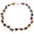 Witte zoetwater parelketting met gekleurde stukjes schelp en sterling zilver (925) | Pearl Colorfull Shell