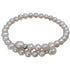 Zoetwater parel wikkel armband met witte parels en sterling zilver (925) | Angelica