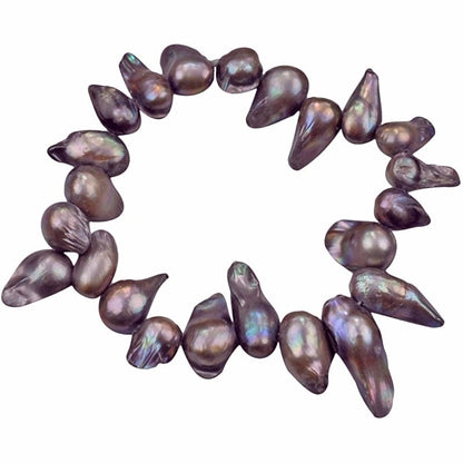 Zoetwater parel armband met taupe kleurige parels en sterling zilver (925) | set Pearl Blister Taupe