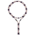 Wit zoetwater parel wikkel ketting met edelsteen magnetiet en roze kristal | Pearl Pink Crystal Magnetite Wrap