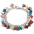 Zoetwater parel bedelarmband met witte parels en gekleurd parelmoer | Pearl Color Shell Chip