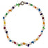Zoetwater parelketting met witte parels en gekleurd parelmoer | Bold Happy