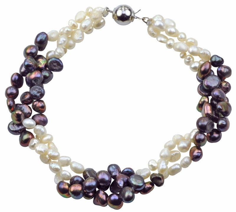 Zoetwater parel armband Branca