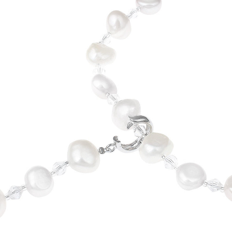 Zoetwater parelketting Adjustable Pearl White