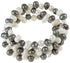 Zoetwater wikkel armband met witte en grijs bruine parels | Wrap Light & Dark Pearl