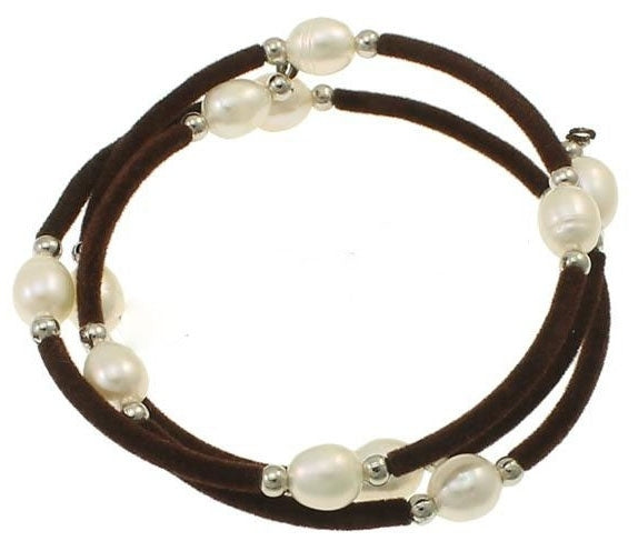 Zoetwater parel armband Velveteen Pearl