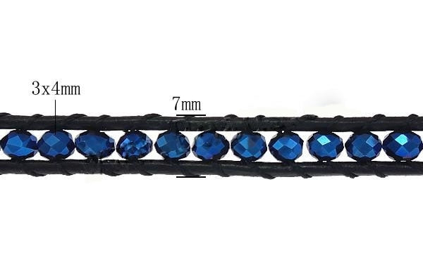 Kristallen armband Wrap Blue Crystal