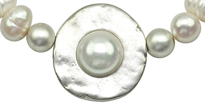 Zoetwater parel armband Pearl Disk