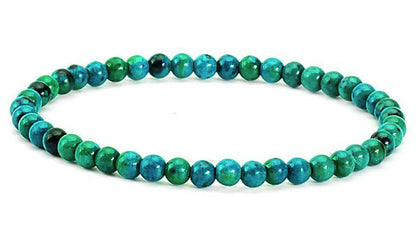 Edelstenen armband met chrysocolla, elastisch | Little Chrysocolla