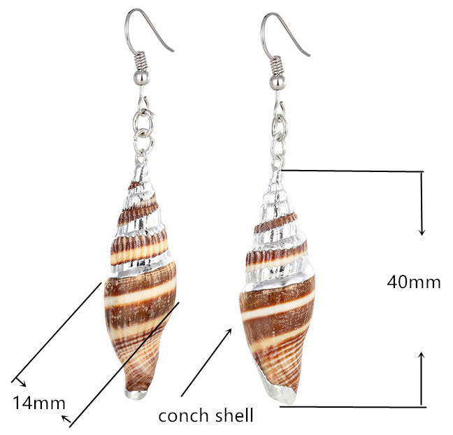 Schelpen oorbellen Conch Shell Small