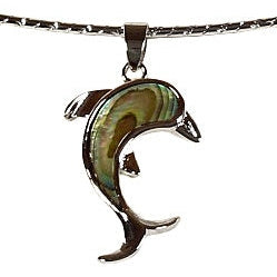 Detail van parelmoeren ketting met abaloon dolfijn | Abalone Dolphine