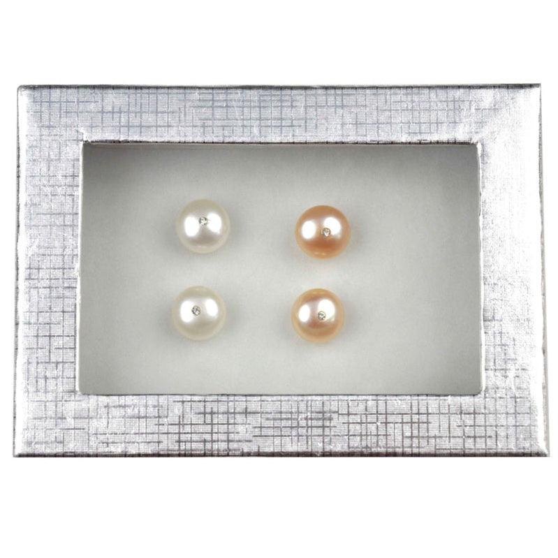 Cadeau set zoetwater parel oorbellen Mea Bling W-Pe