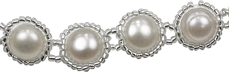 Zoetwater parel armband Pearl O