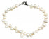 Wit zoetwater parel armband met sterling zilver (925) | Bo
