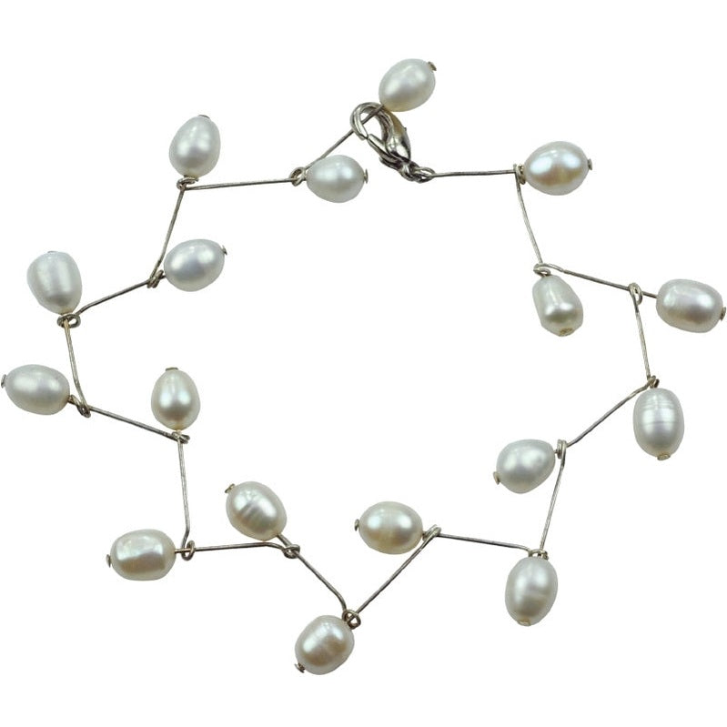 Zoetwater parel armband met witte parels | Suzanne