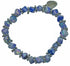 Blauw parelmoeren armband, elastisch | Shell Cube AB Blue