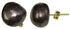 Grote zoetwater parel oorknoppen met bruin barok parels | Big Brown Baroque Pearl