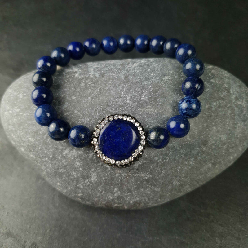 Edelstenen armband Bright Lapis Lazuli